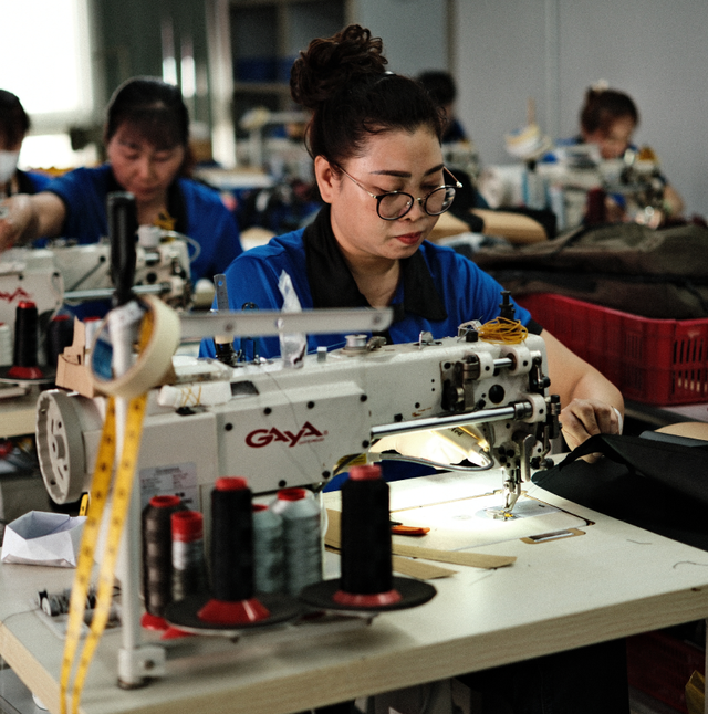 Bag production begins at our Fair Trade Certified factory once all the materials arrive.