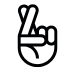 Crossed fingers icon