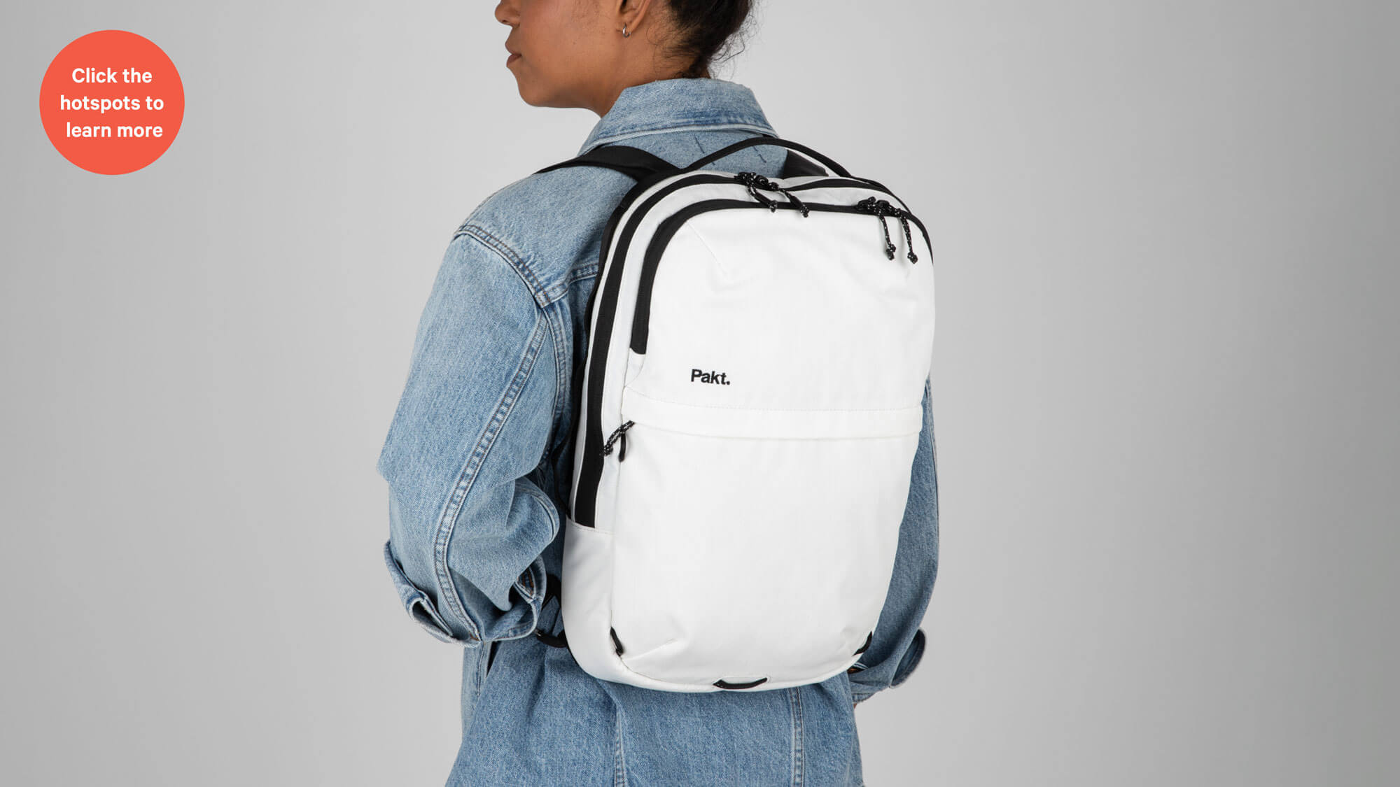 Everyday 15L bag. Color white