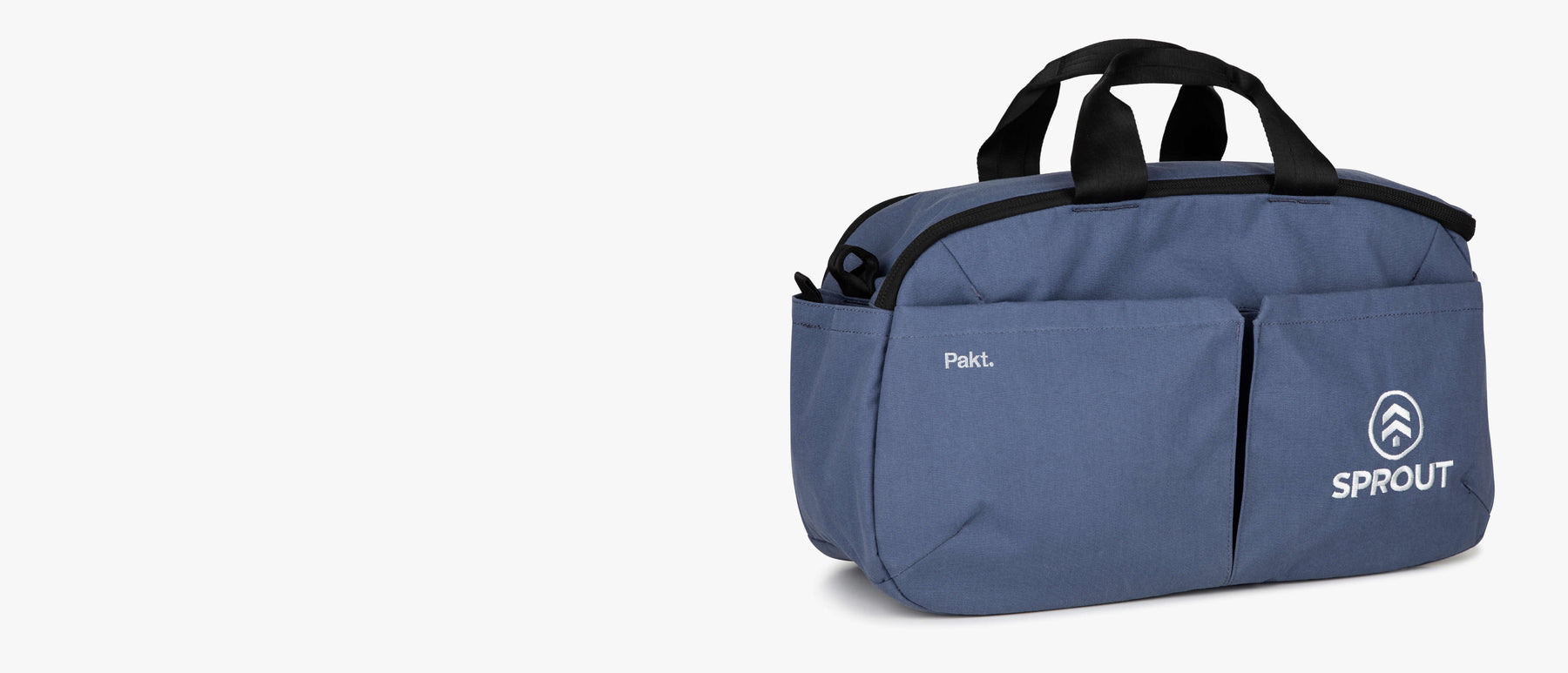 Corporate branded embroidery on the Pakt 25L Duffel