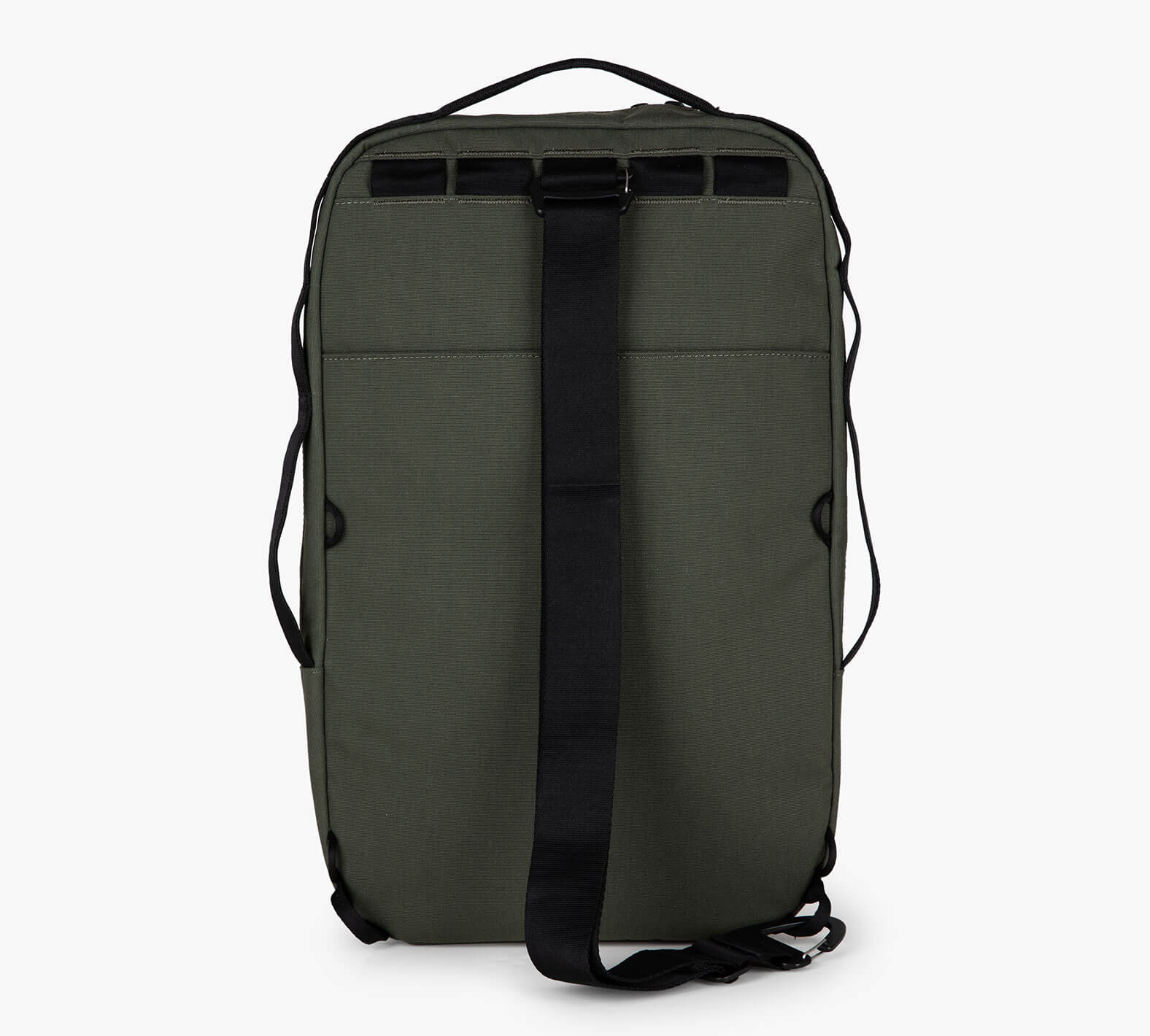 Green sling backpack