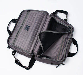 the pakt one duffel opens like a clamshell suitcase