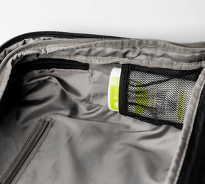 Interior mesh pockets are the perfect place to store small personal items like deodorant.
